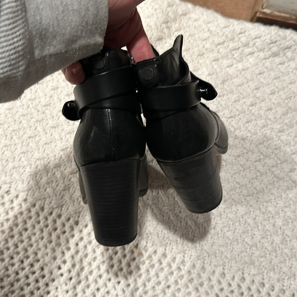 Rag and Bone Harrow Booties in Black Leather size 40 - Picture 6 of 12